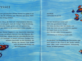 ODYSSEUSS VOR TROJA - Wachspastell -  Bookletseite der CD "Odyssee" für die Schweizerische Bibliothek für Blinde und Sehbehinderte